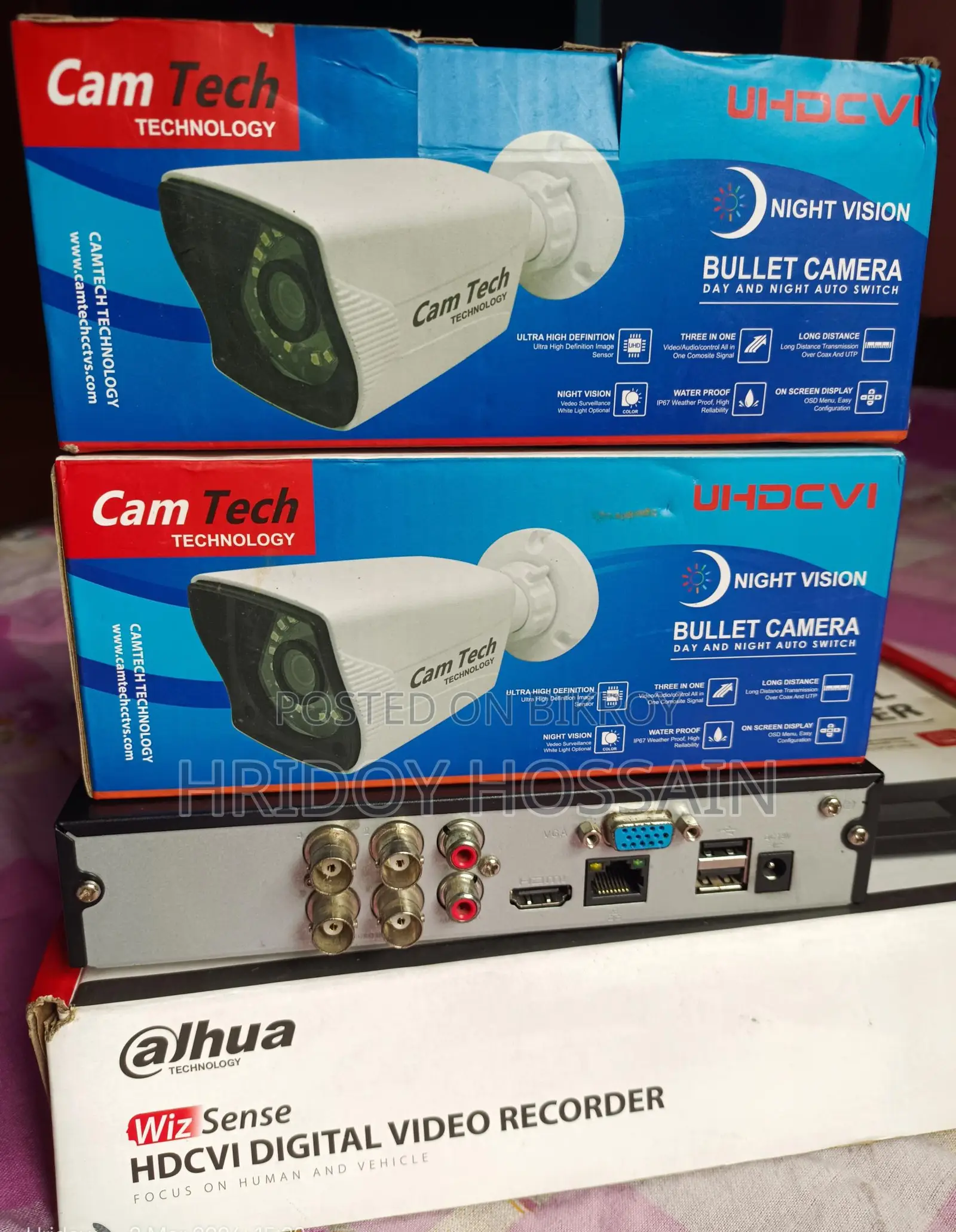 Dahua DVR/XVR 4 Channel & (2) CCTV Camera