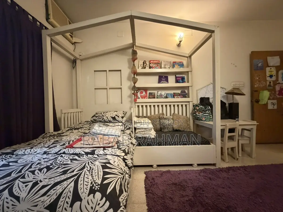 Kids Bedroom Set. Bed, Library, Storage, Almira, Mirror, Table Chair