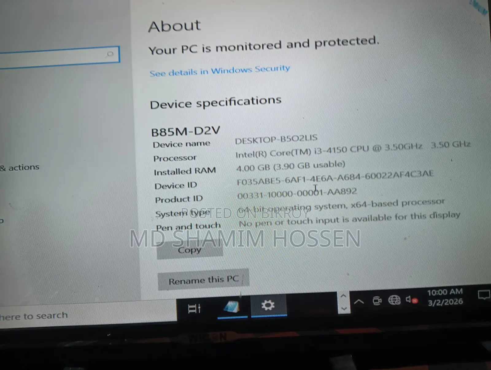 Desktop Computer for Sale