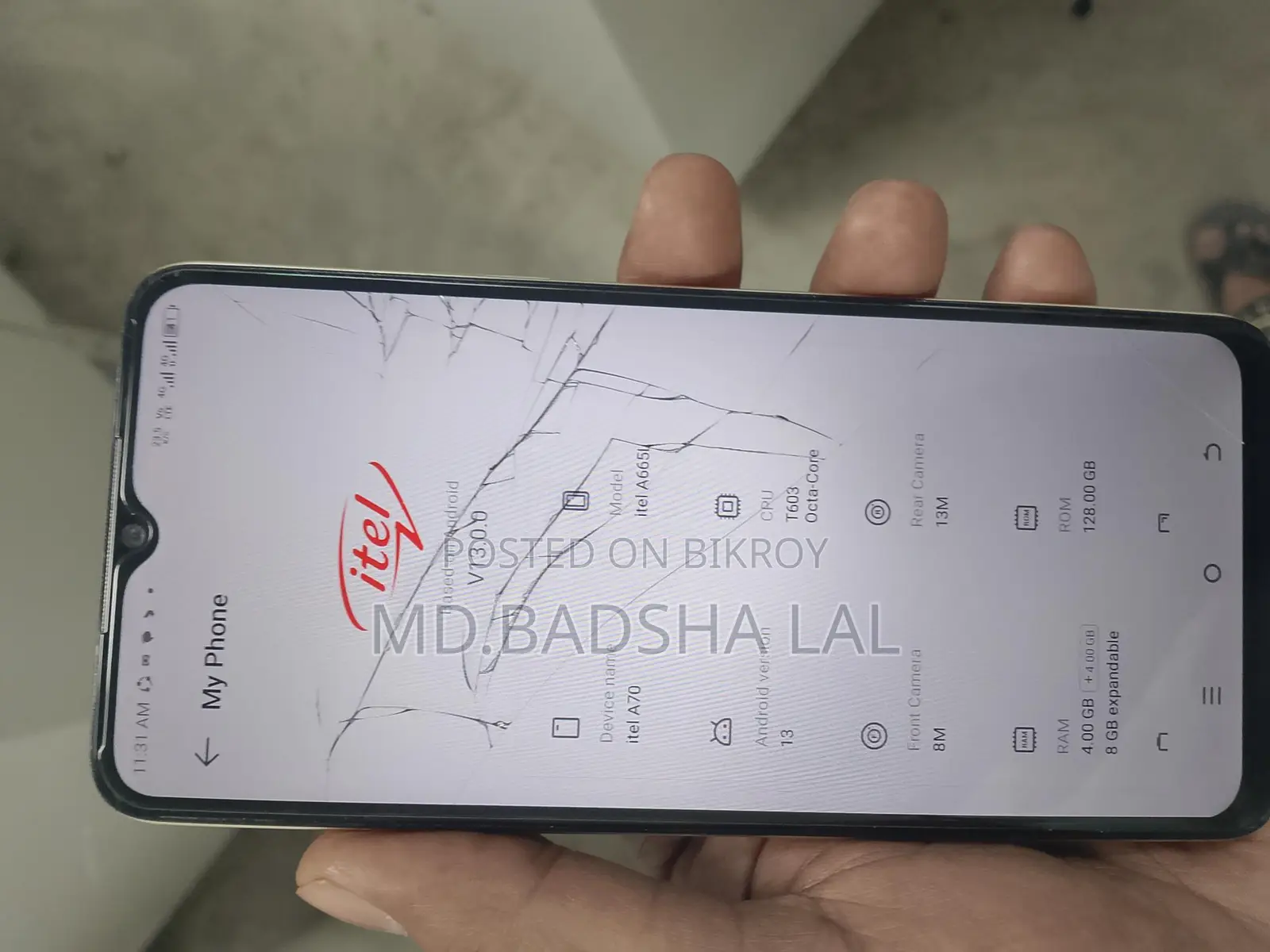 Itel A70 4/128 (Used)