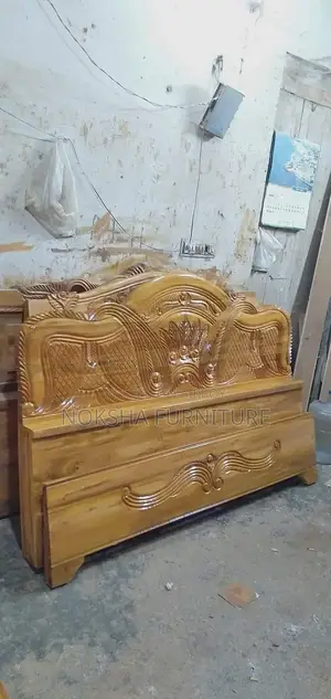 Durable Wooden Bed (5×7 / 6×7) – Direct from Factory