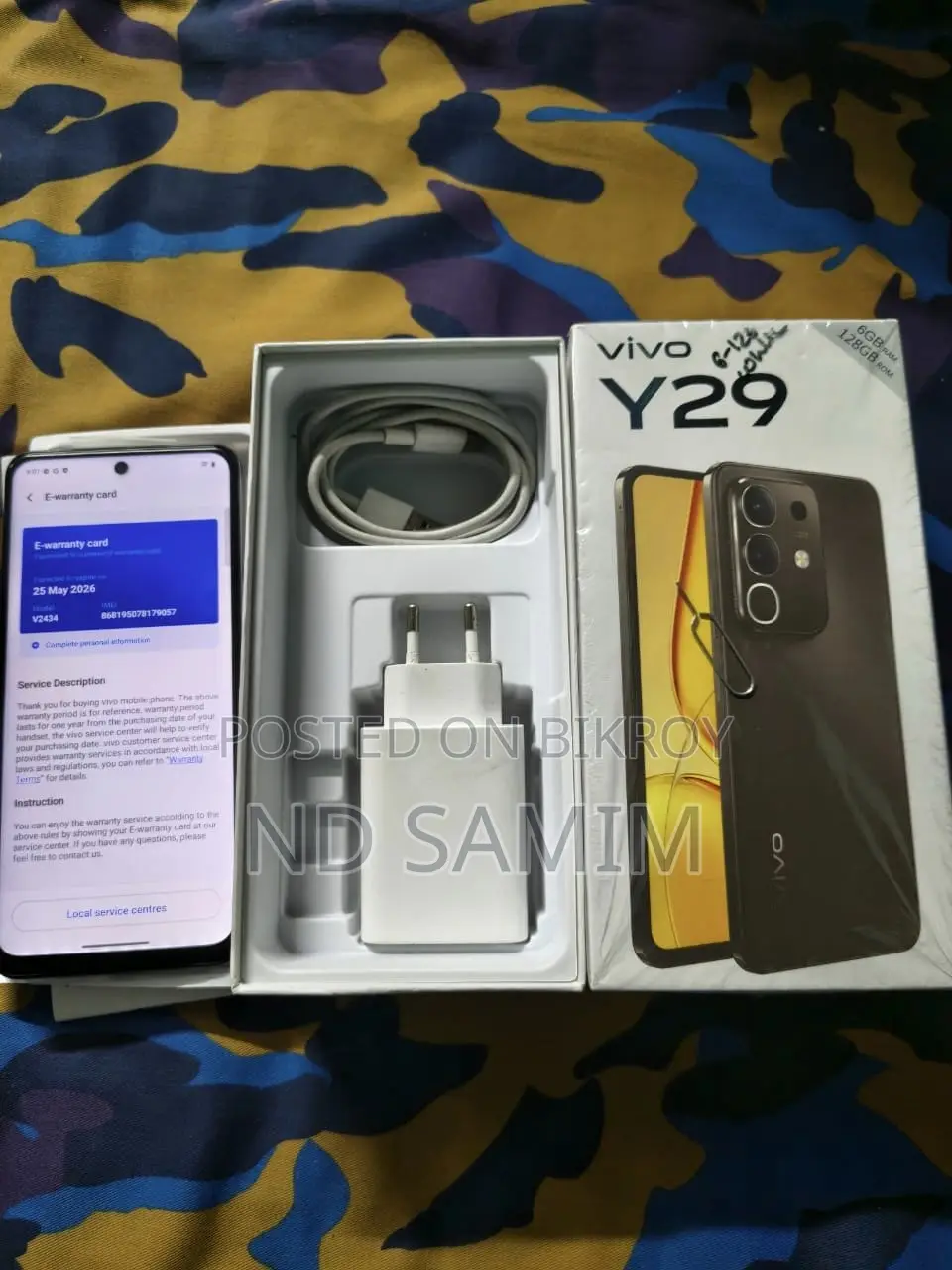Vivo Y29 6+6 RAM 128 ROM (Used)