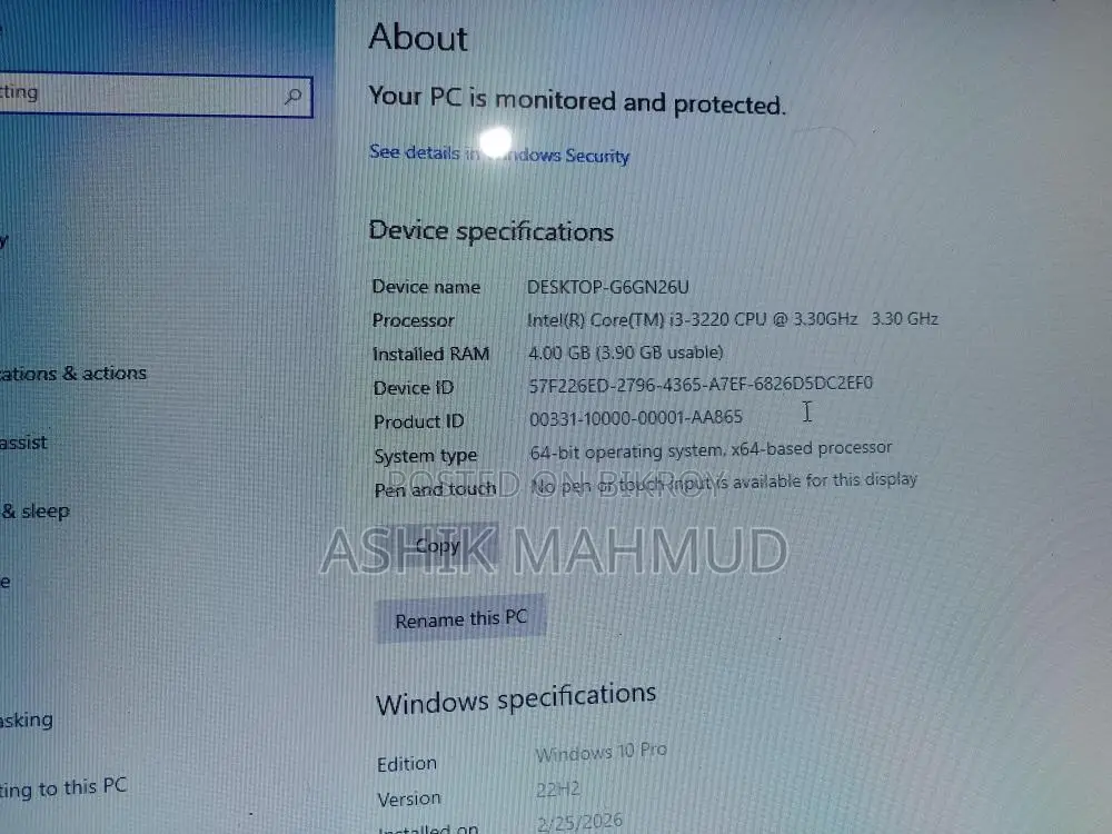 Core i3 PC for Sale