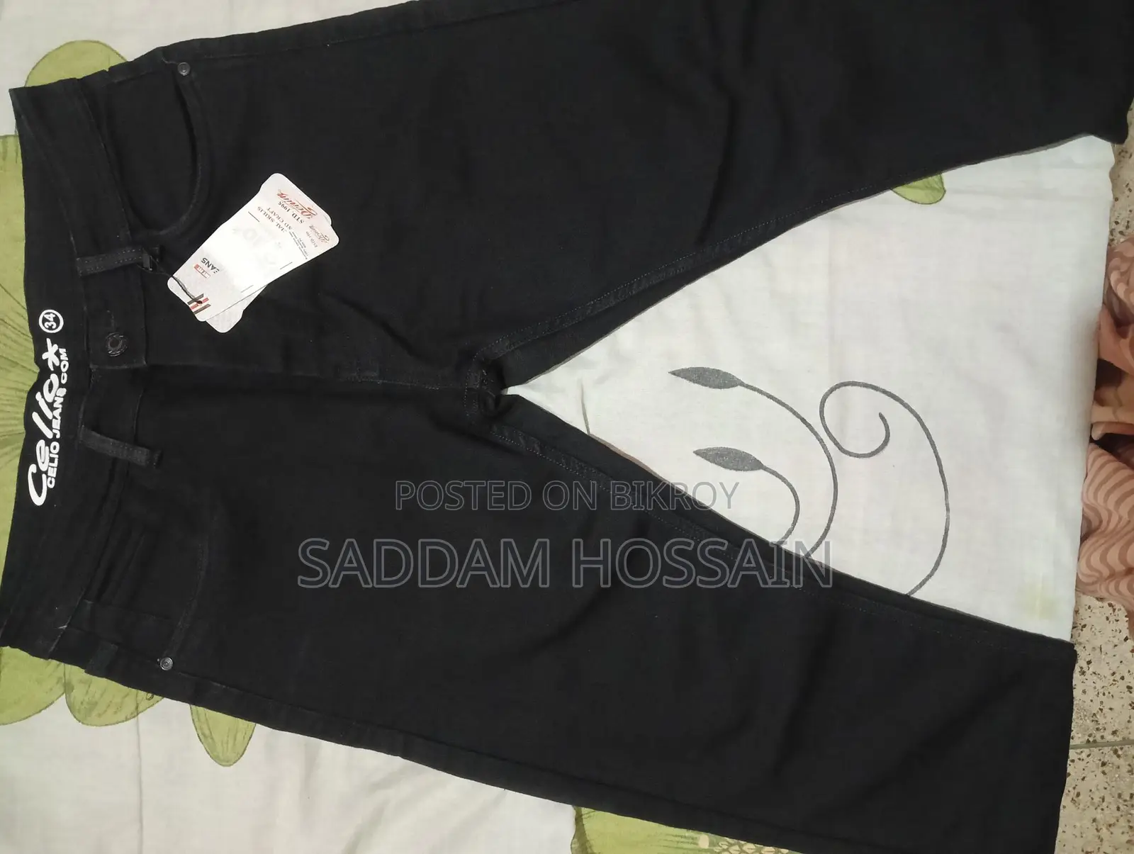 Black jeans pant