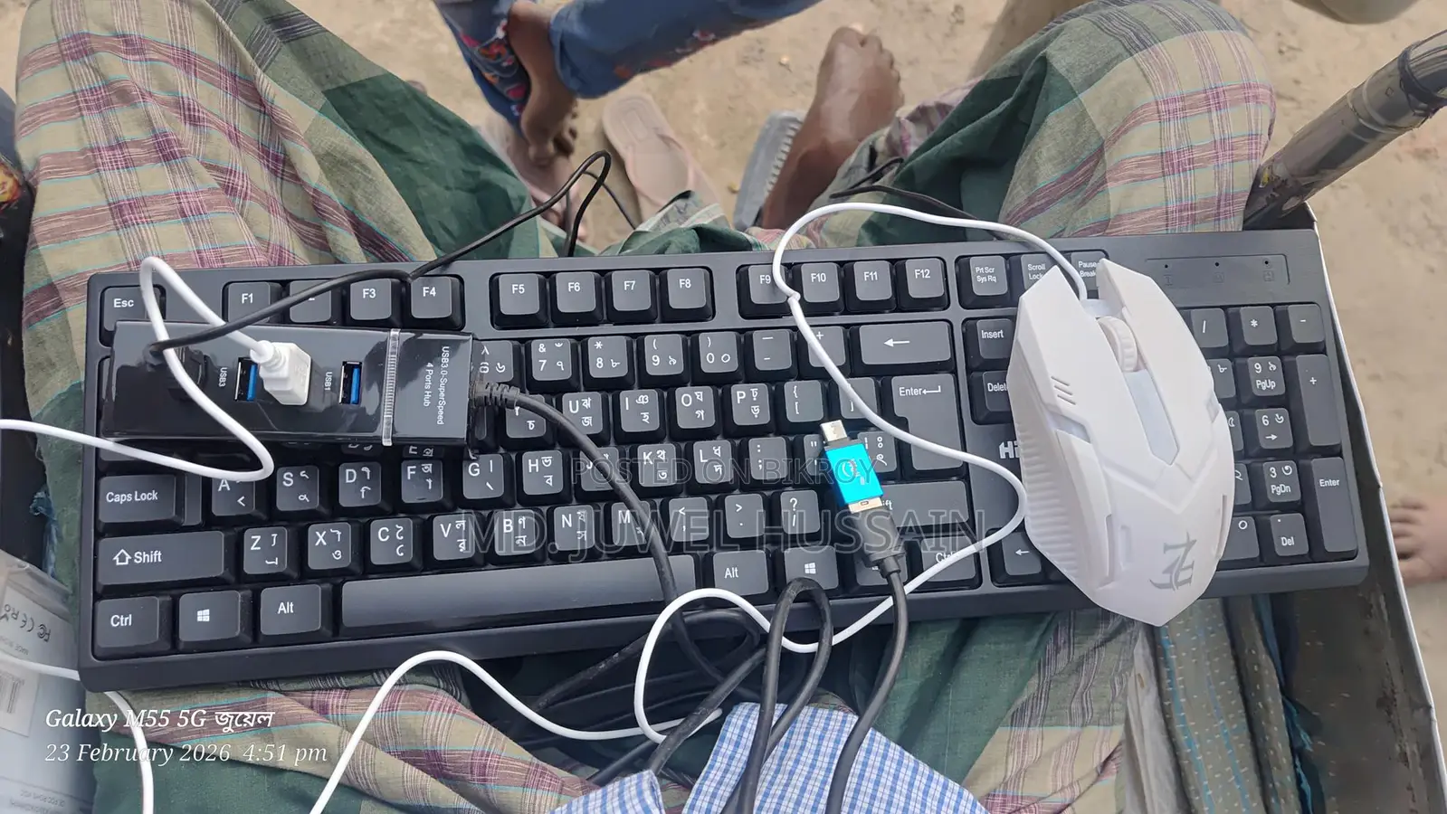 Mouse keyboard usb port OTG combo
