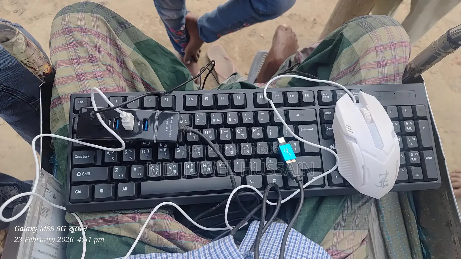Mouse keyboard usb port OTG combo