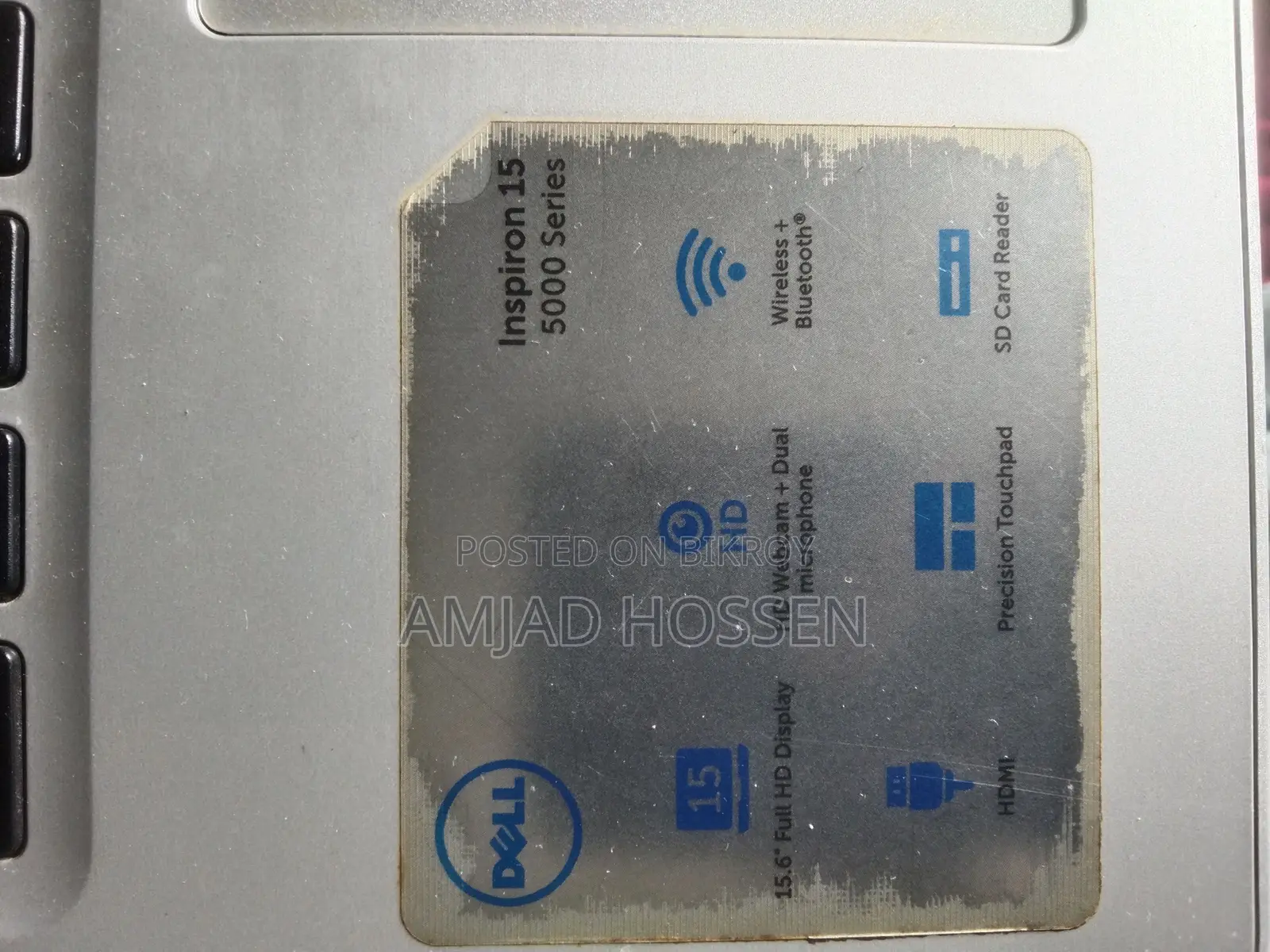 Dell 15.6" Laptop, 8th Gen, Core I3