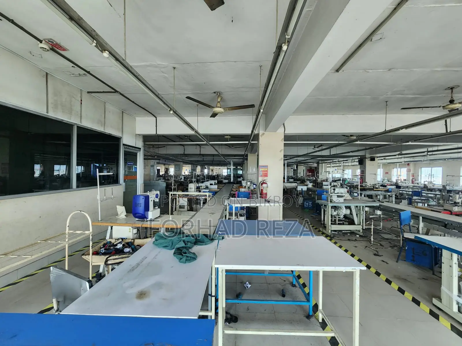 Six-story factory with land for sale in Pubail, Gazipur.