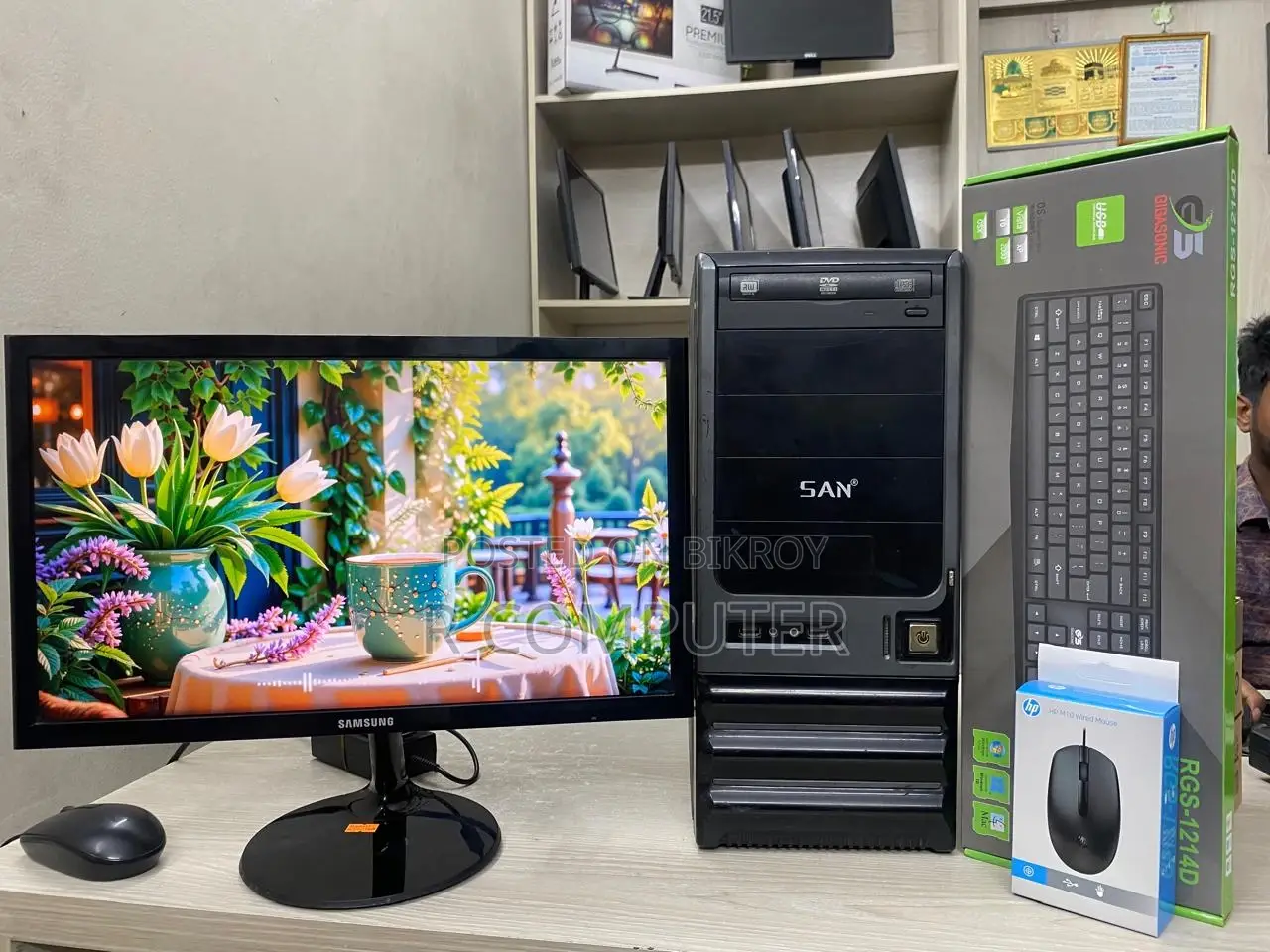 Computer Full Set-Intel Dual Core-Ram 4GB+HDD 320GB+19"Monitor+Mouse