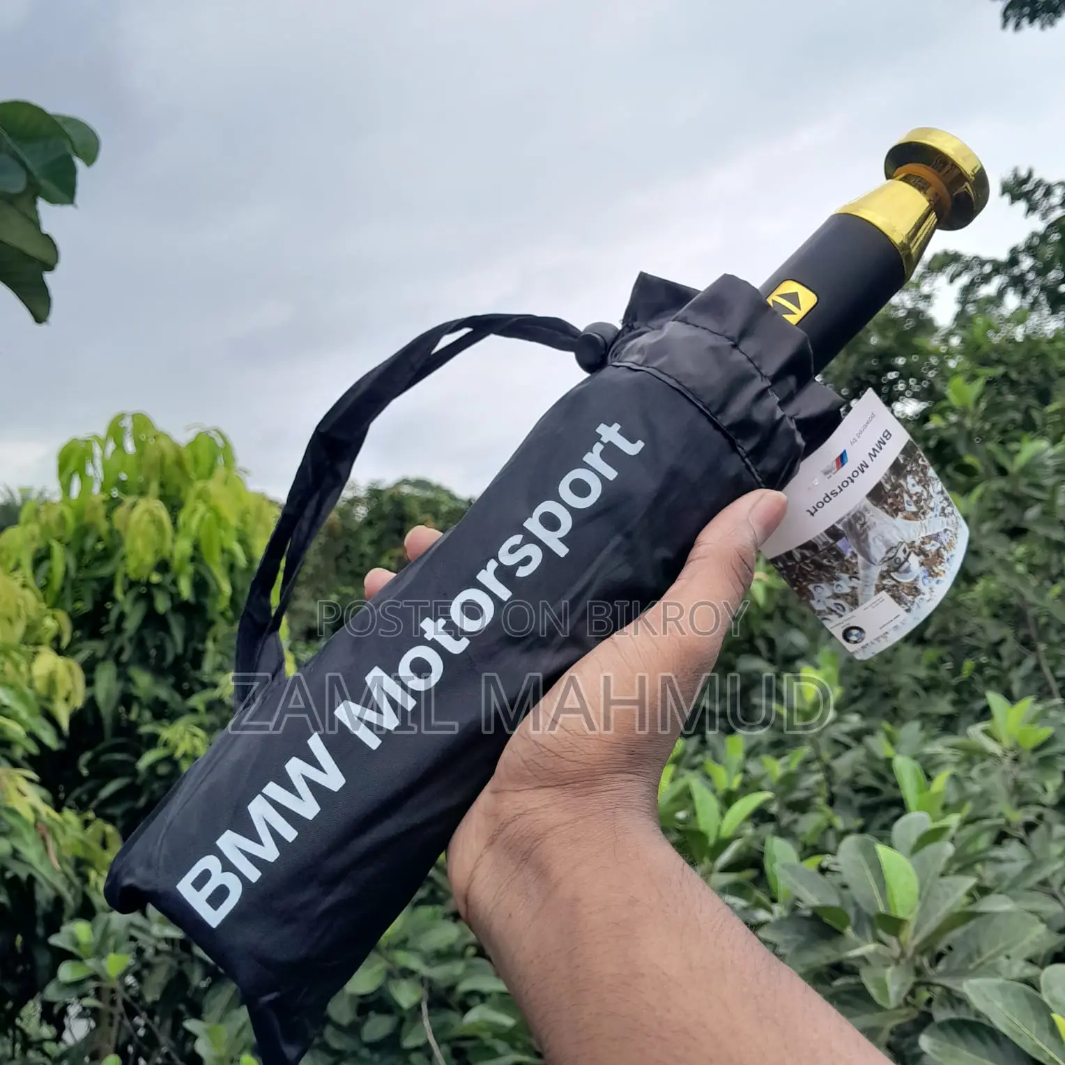 BMW Motorsport Premium Automatic Umbrella with UV Protection