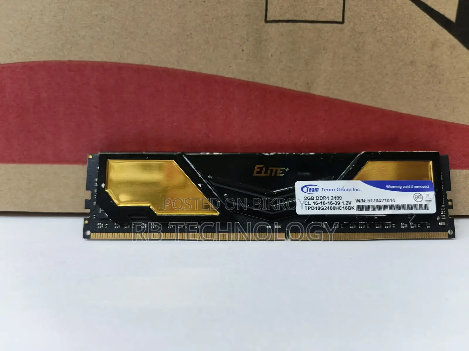 Team 8GB DDR4 Ram ( Warranty 1 Year )