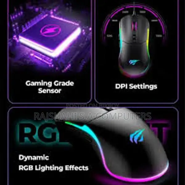 রমজান অফারঃ-Havit MS1020WB Tri Mode Wireless Gaming Mouse