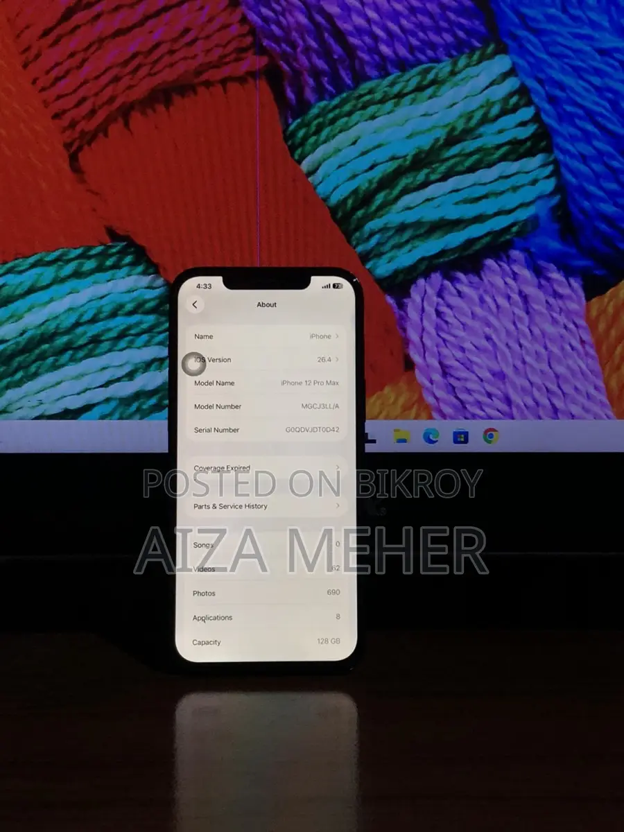 Apple iPhone 12 Pro Max 128GB Unlock (Used)