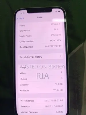 Apple iPhone 12 . (Used)