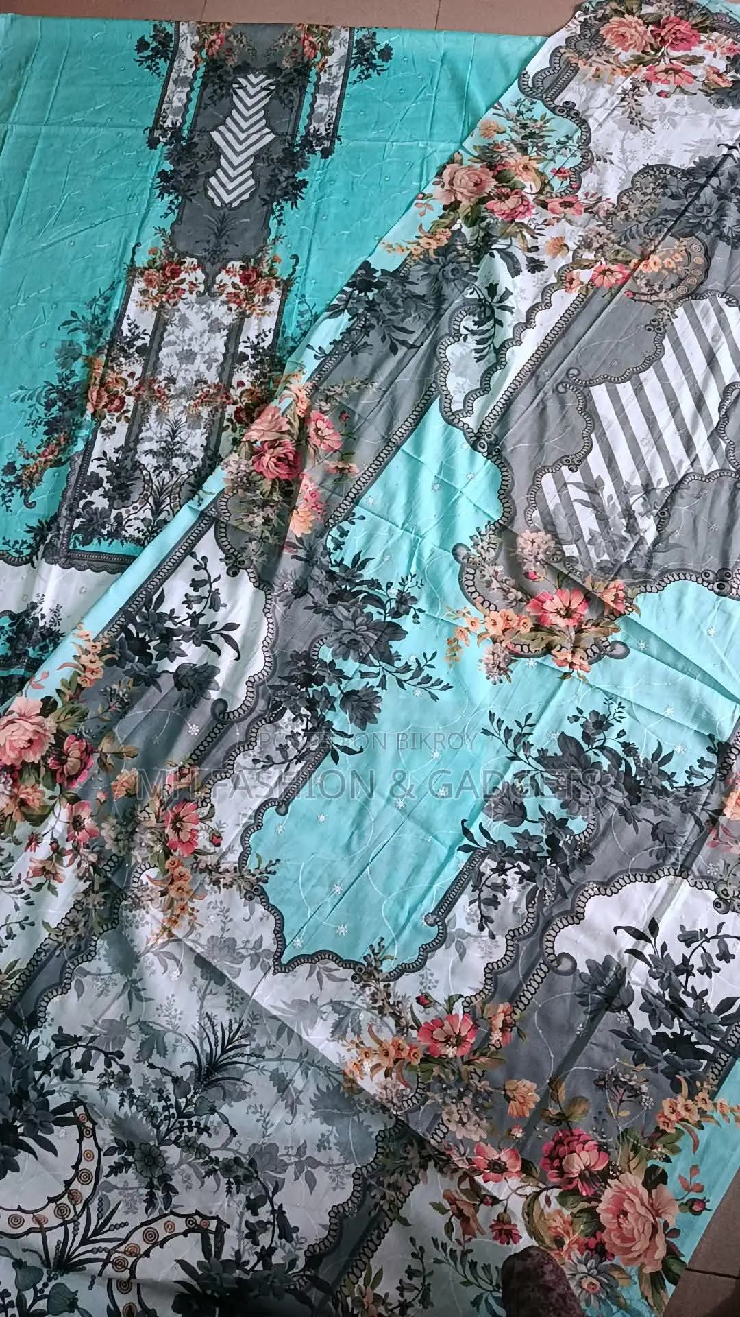 Indian Three-Piece, 100% Cotton with Embroidery.