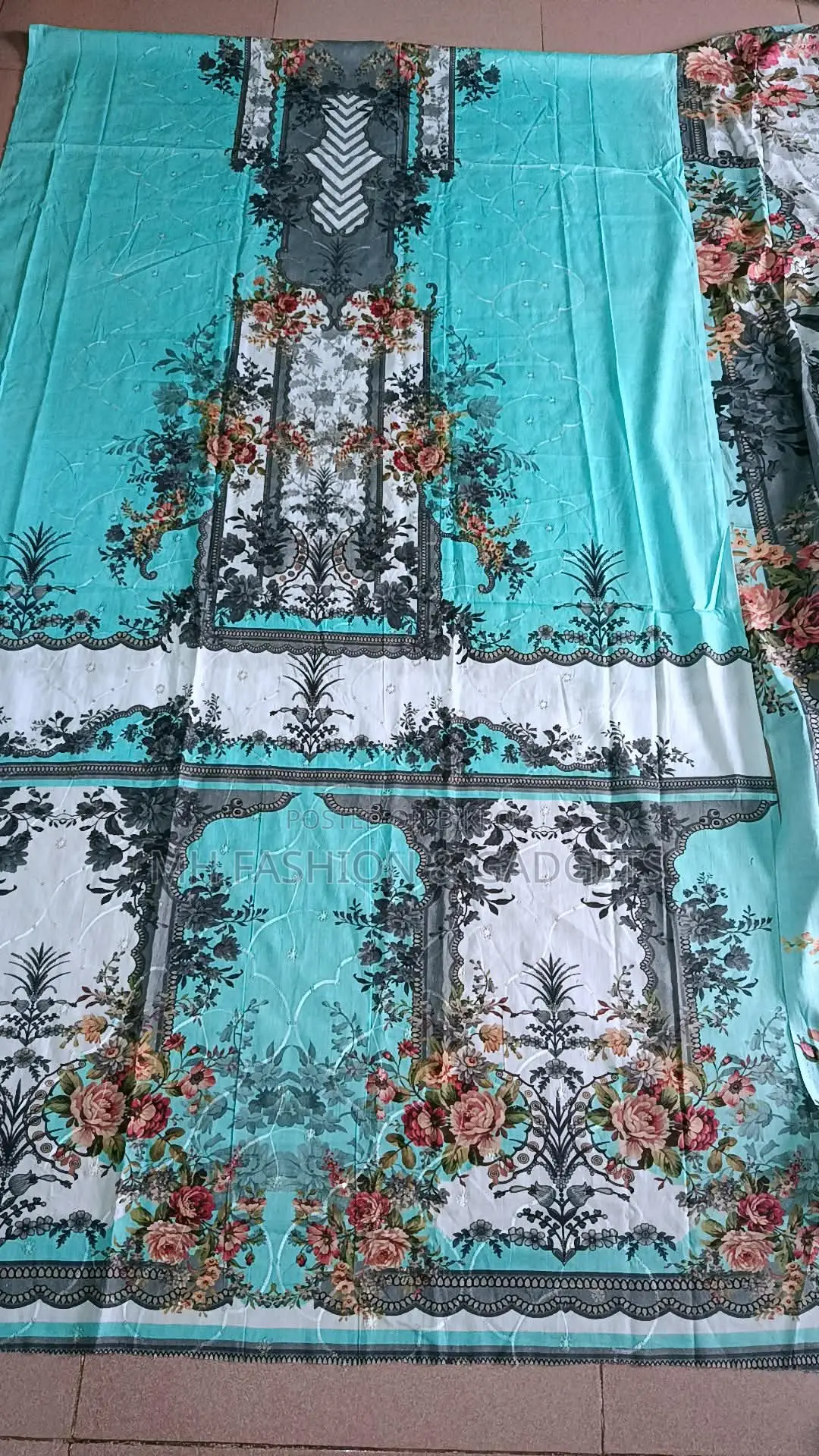 Indian Three-Piece, 100% Cotton with Embroidery.