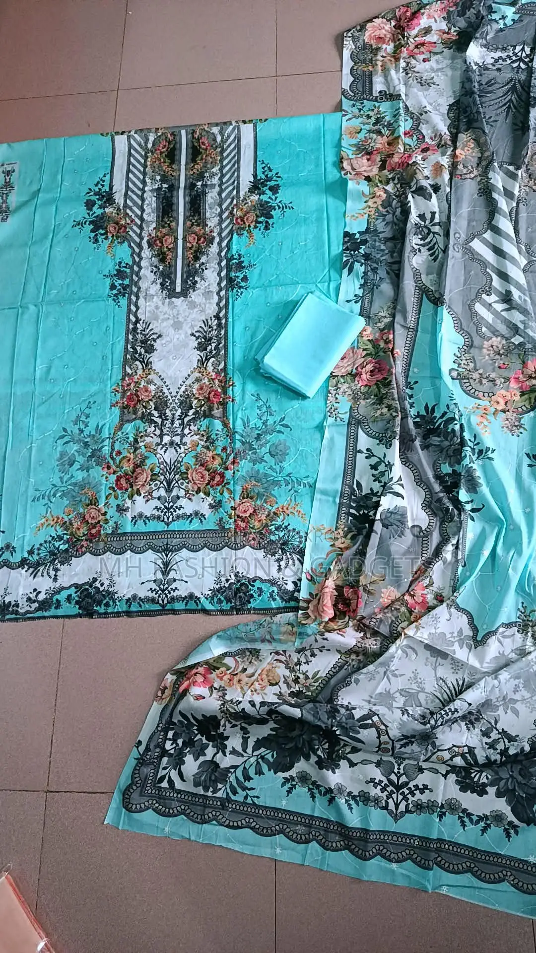Indian Three-Piece, 100% Cotton with Embroidery.