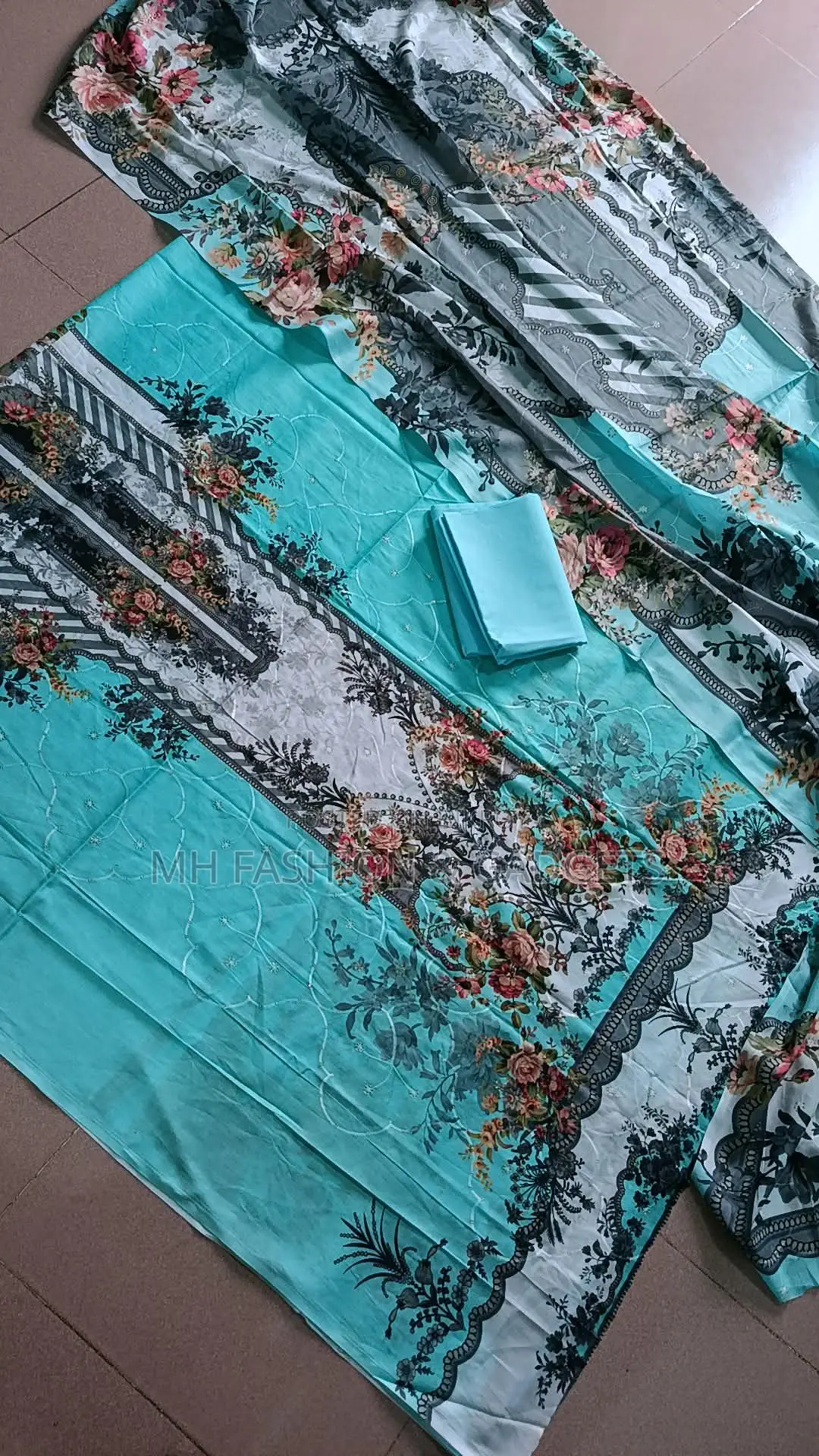 Indian Three-Piece, 100% Cotton with Embroidery.
