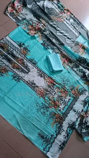 Indian Three-Piece, 100% Cotton with Embroidery.