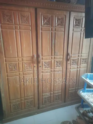 3-Door Teak Wood Almirah