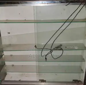 2 small wall showcases, Width: 06 inches, Length: 29 inches, Height: 31 inches (2 units)