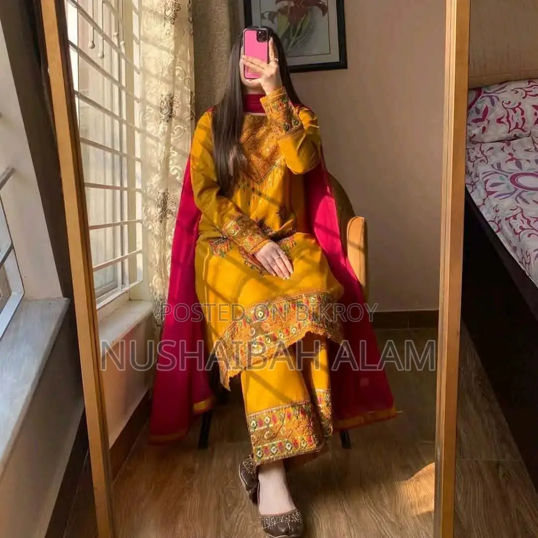 Sequence Embroidery Three Piece
