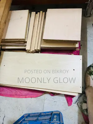 Wooden Board & Glass Panel