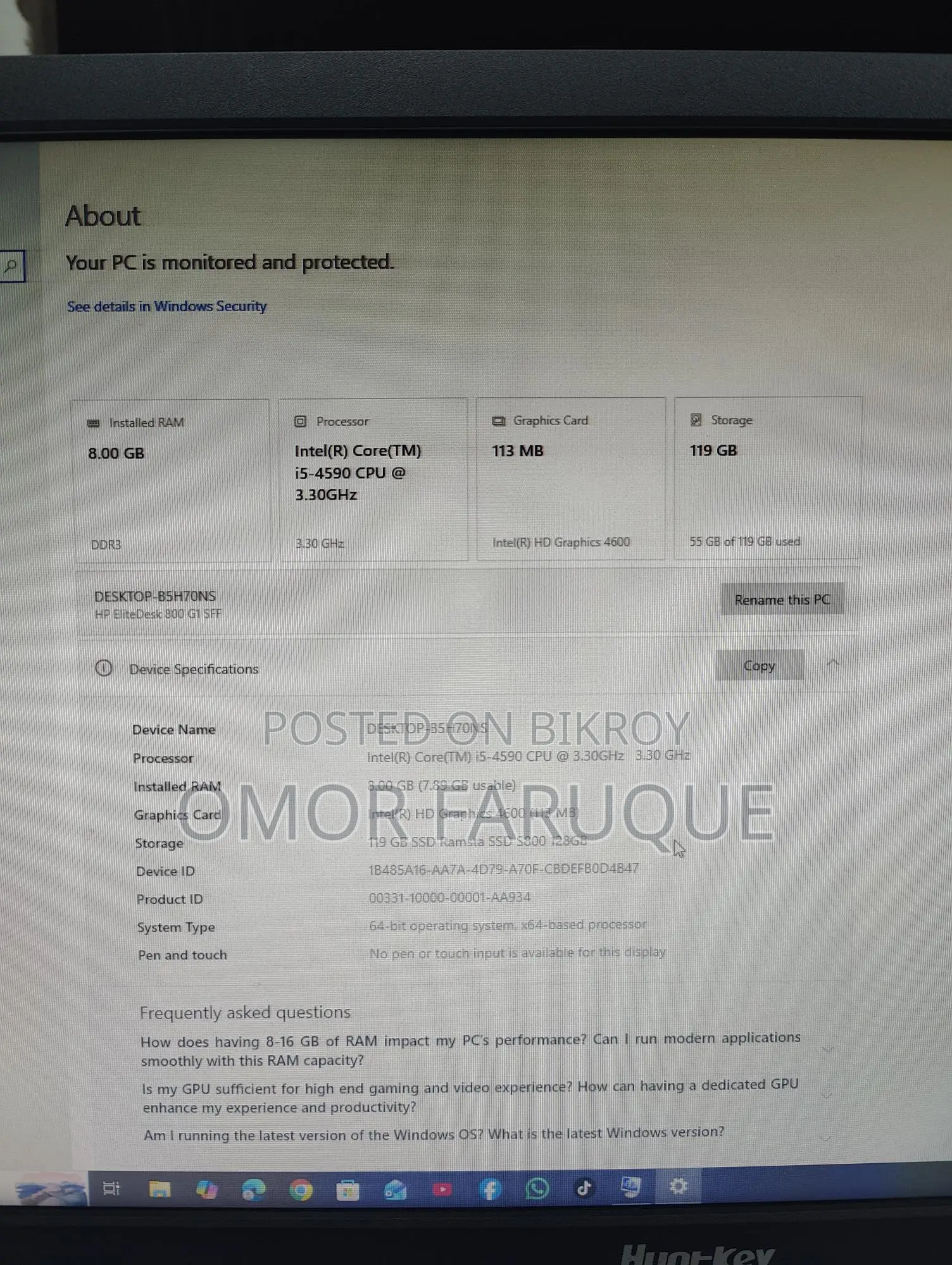 HP EliteDesk 800 G1 SFF