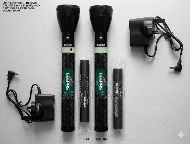 Geepas Rechargeable Flashlight
