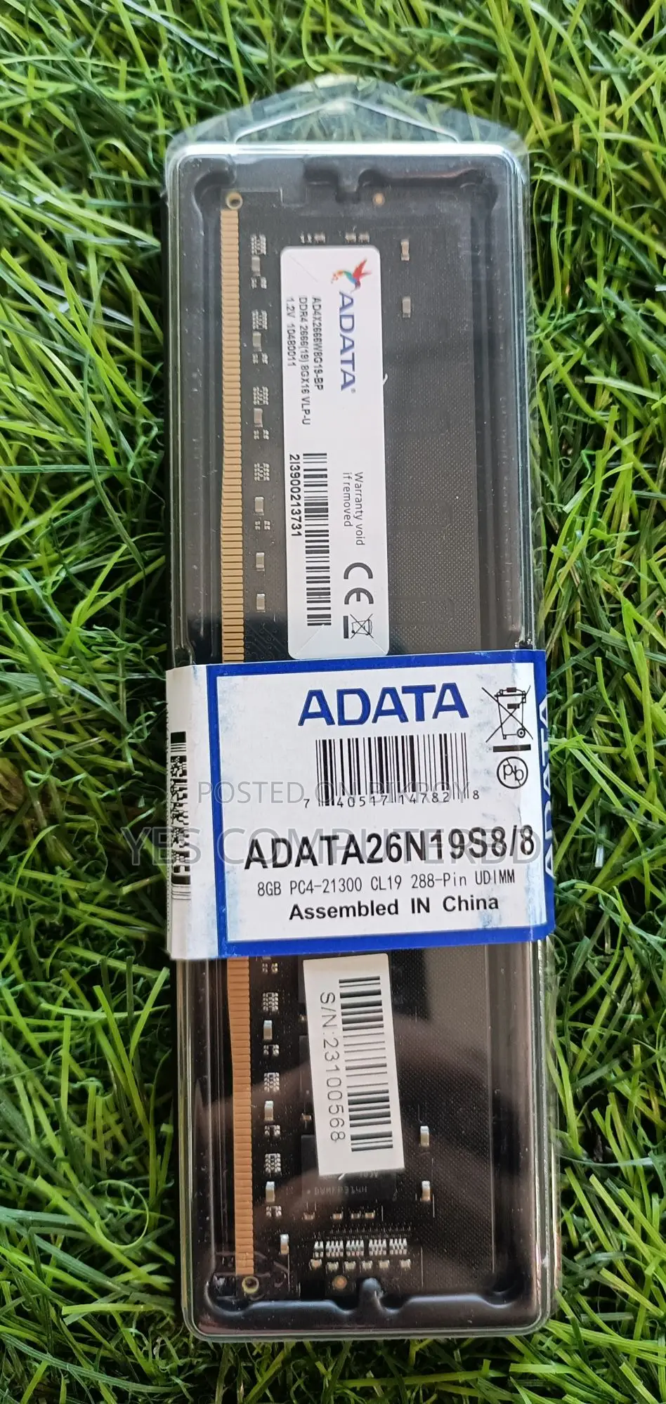 ADATA 8GB DDR4 2666 MHZ DESKTOP RAM, With ( 2 Years Warranty