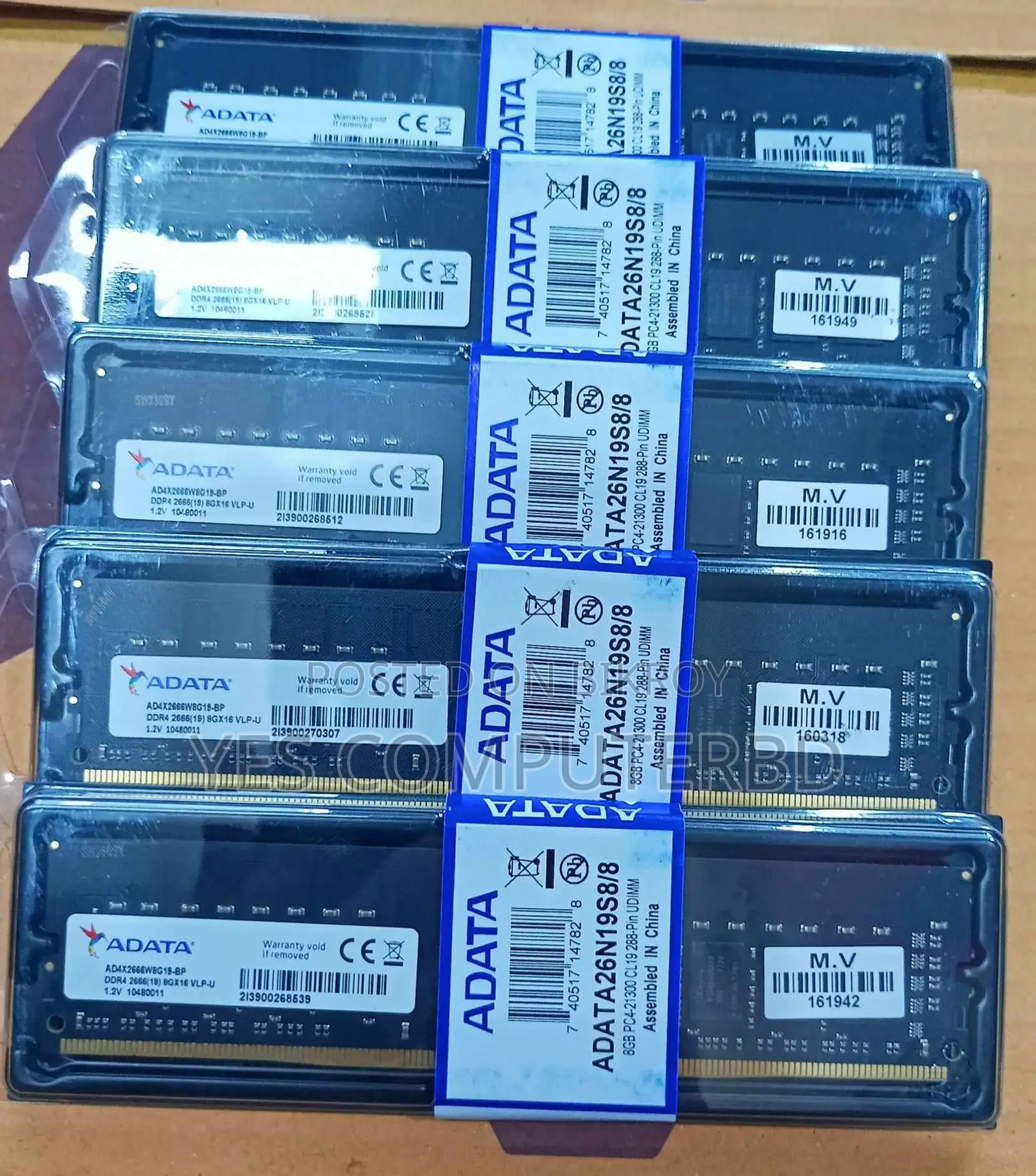 ADATA 8GB DDR4 2666 MHZ DESKTOP RAM, With ( 2 Years Warranty