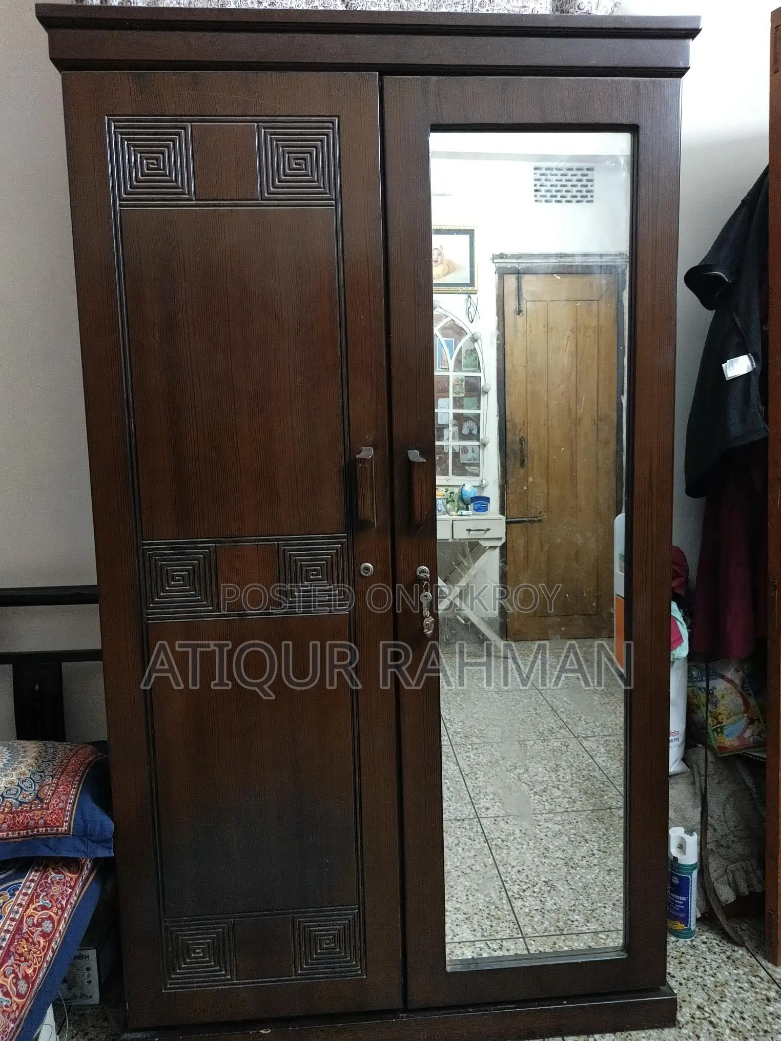 Semi-bed, 2 Part Almira, & 4 Seater Dining Table