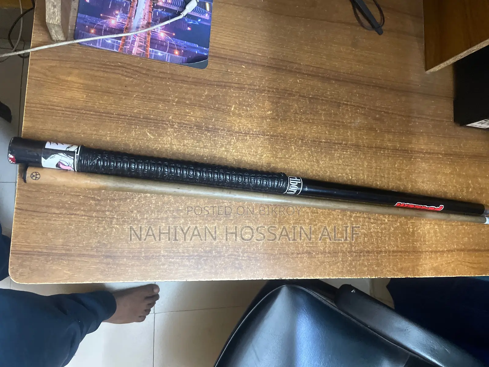 Pool Cue Full Black Master Cue..