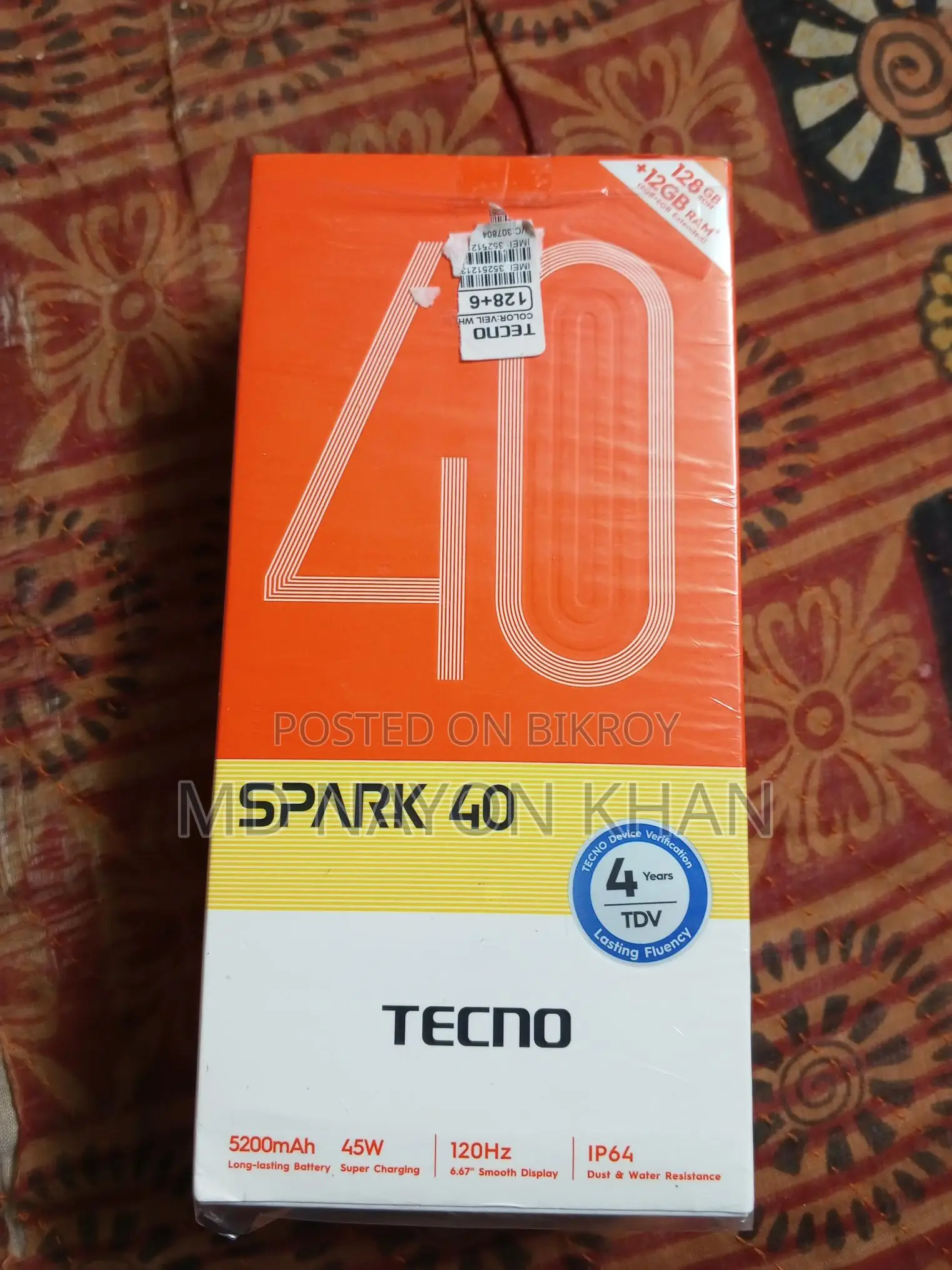 Tecno Spark 40 . (Used)