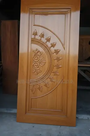Simple Design Teak Wood Door