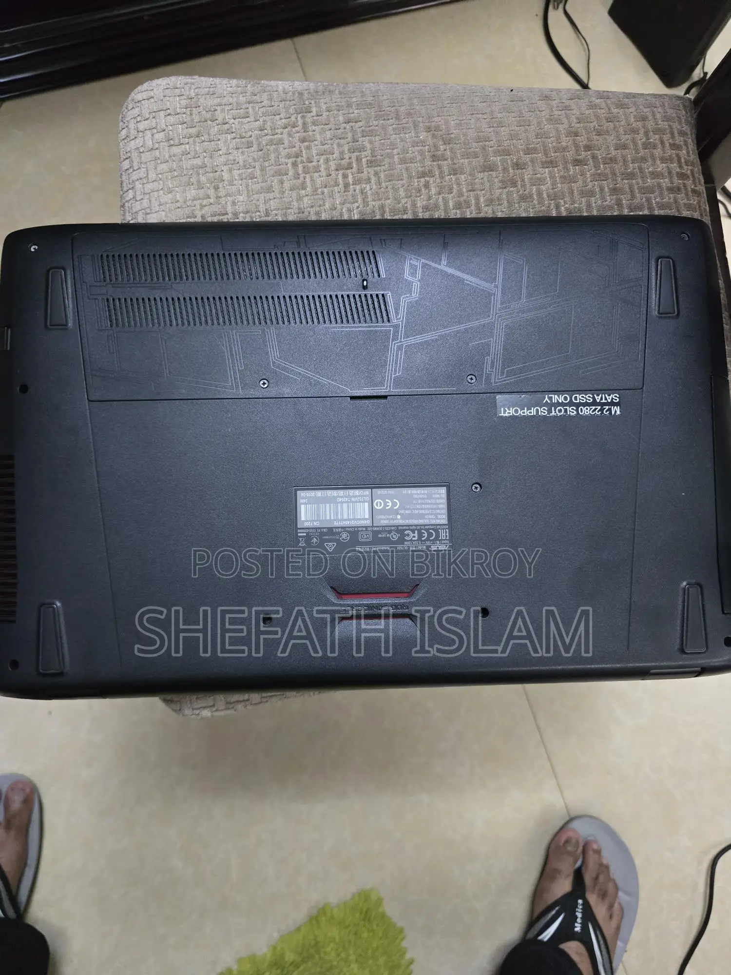 Laptop Asus ROG GL752VW 16GB Intel Core I7 HDD 2T