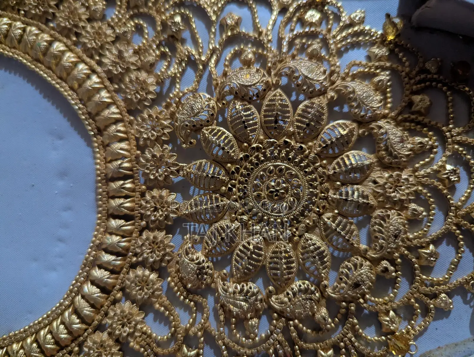 Gorgeous Gold Plated Bridal/Party Wear Necklace for Sale!