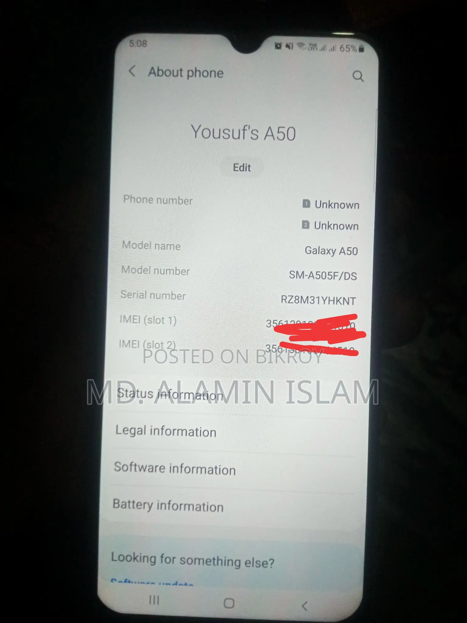 Samsung Galaxy A50 4/64 (Used)