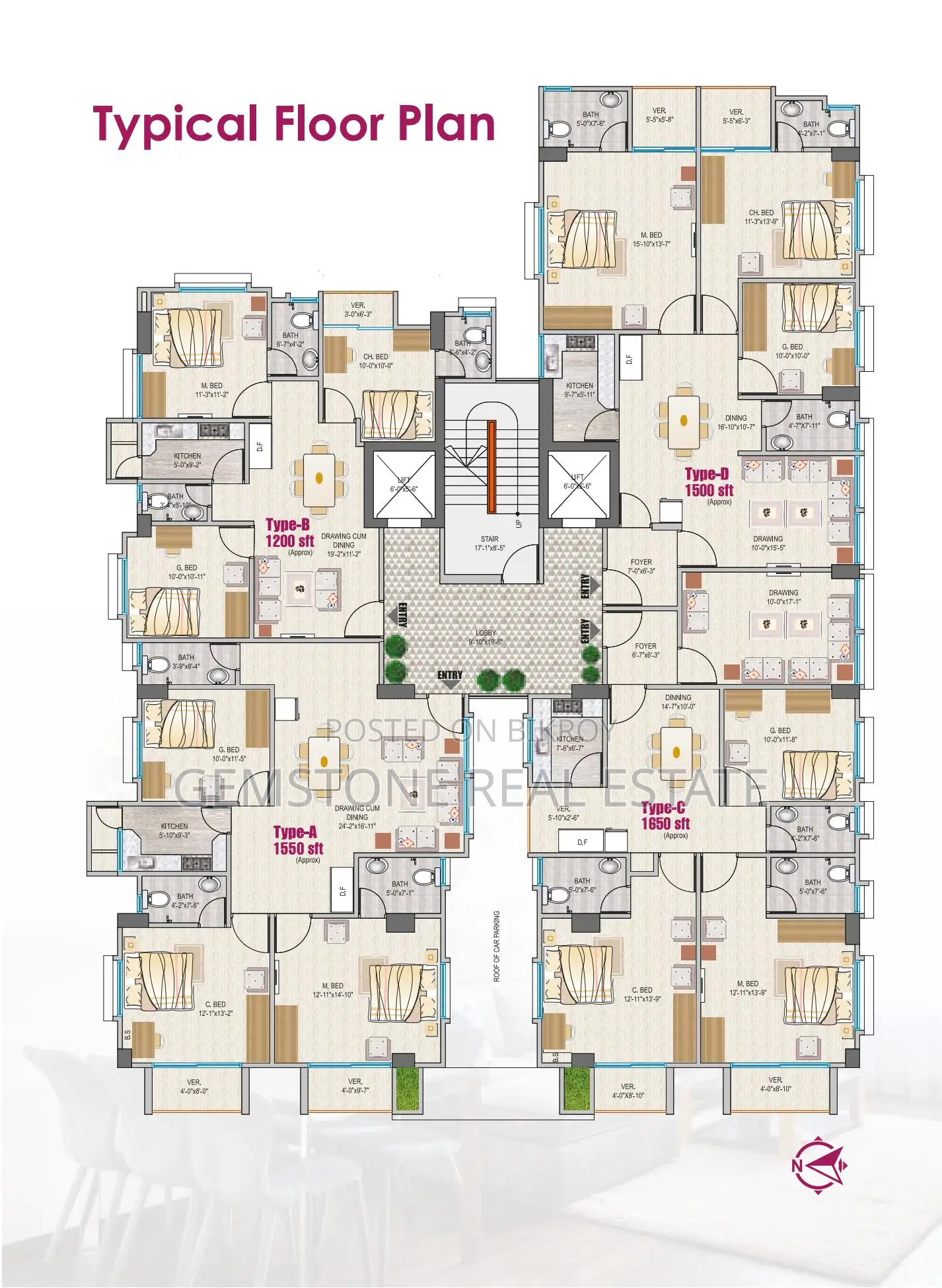 1650 sqft Installment-Based Apartment Sale