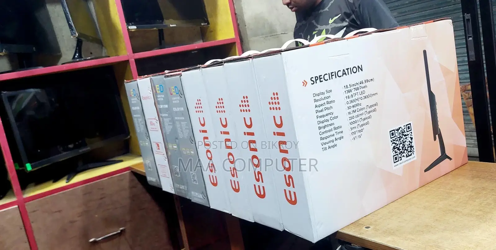 Almost New (Inch Esonic LED Monitor) With Full Box