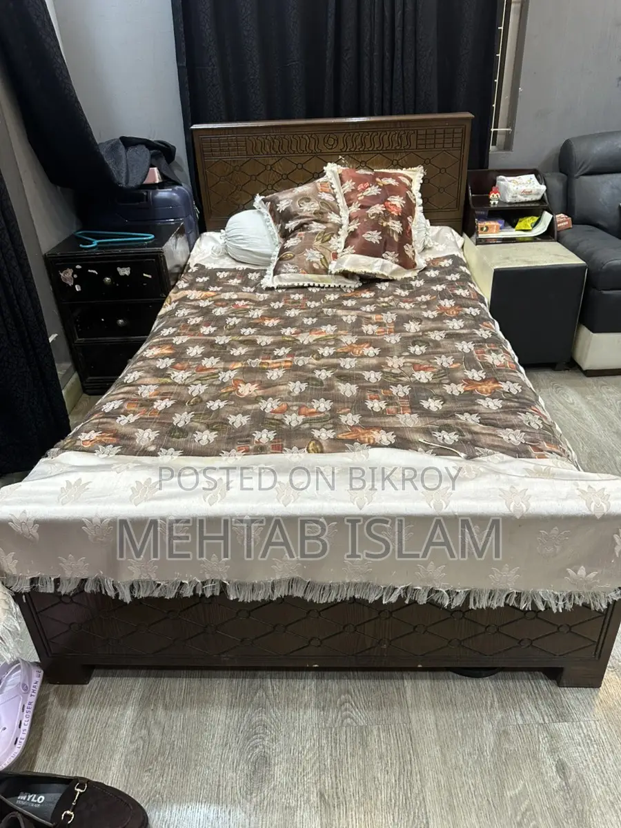 Bed with Side Table