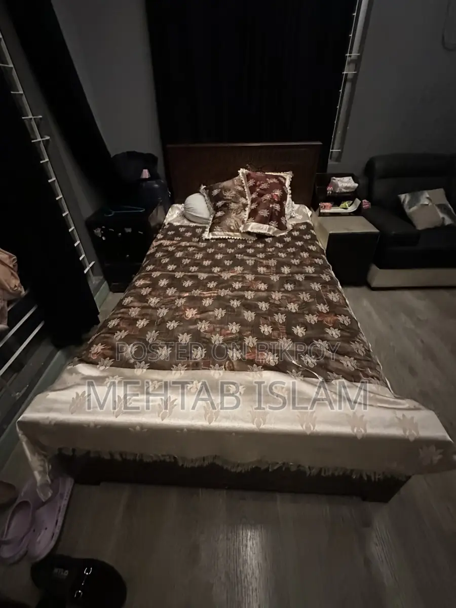 Bed with Side Table