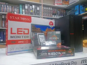 Gaming Pc Ryzen 5 5600G RAM DDR4 8GB 128GB SSD 19" LED Giga Sonic