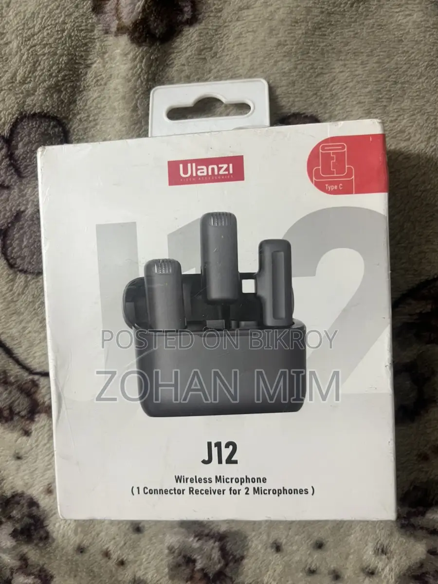 Ulanzi J12 Dual Wireless Microphone With Charging Case for Type-C