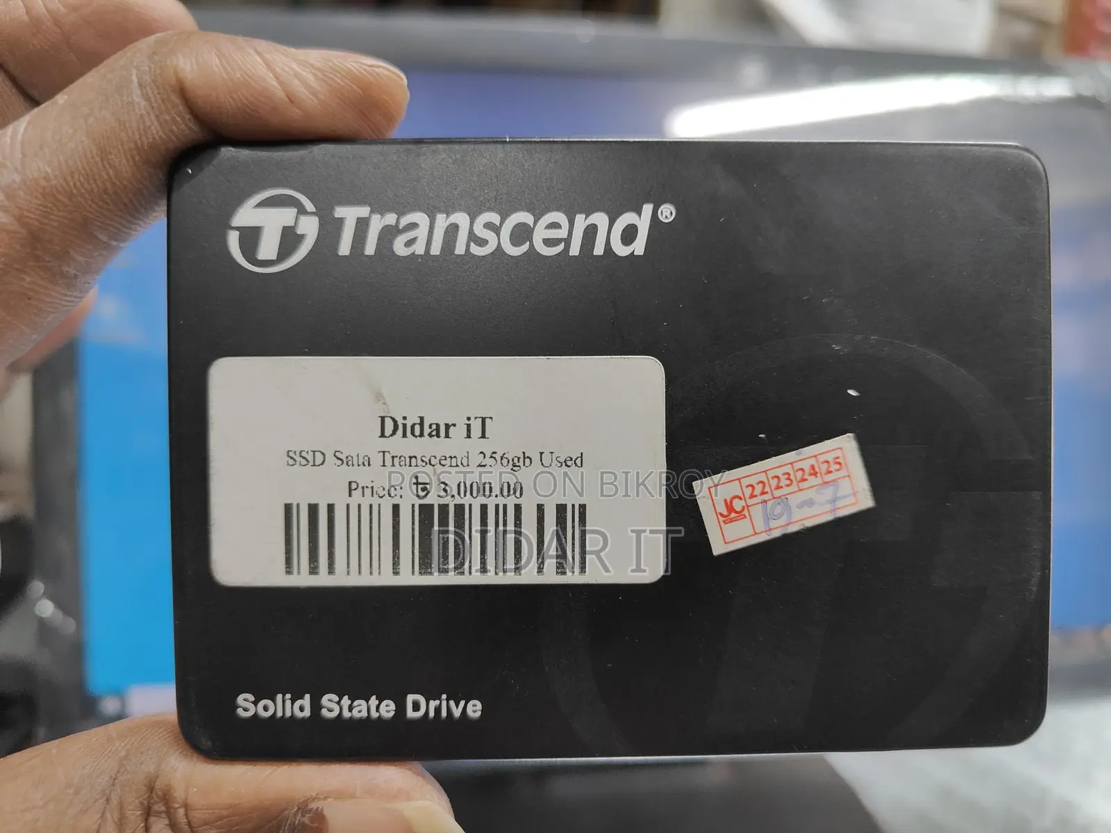 Original Transcend 256gb SSD- Health Performance 100%