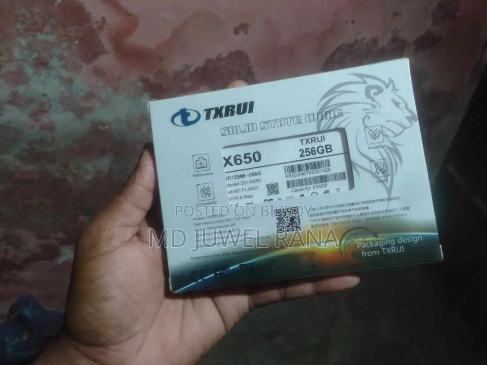 Sata SSD 256 GB for sale. Contact: