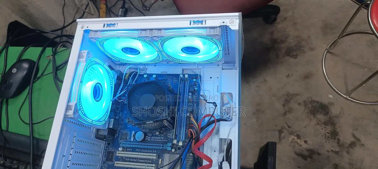 Core i5 3Gen.RAM8GB new DDR3 SSD256GB.RGB lighting casing new. RGB