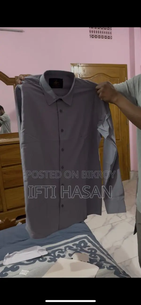 Synthetic Fabric Slippery Shirt