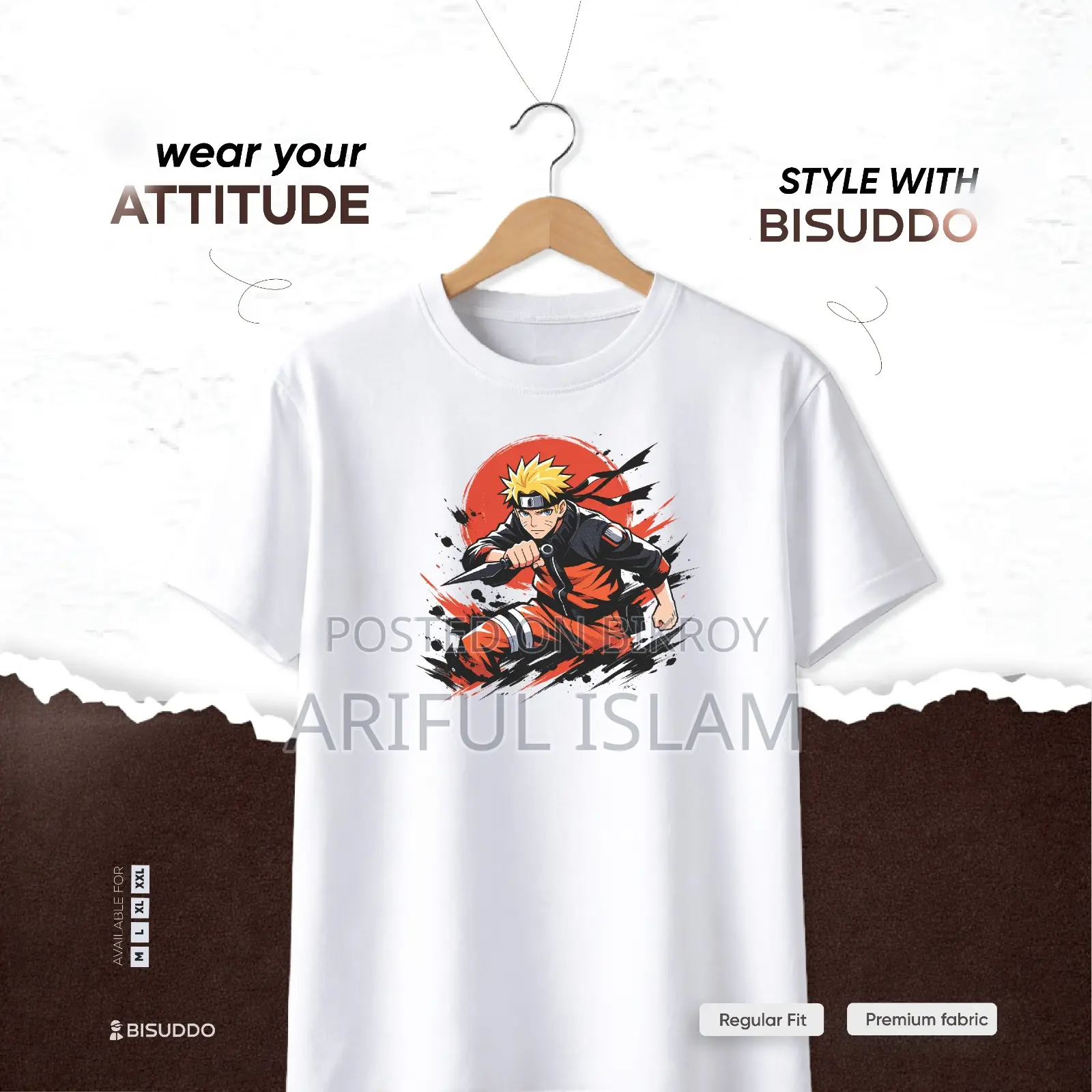 Look Changing T Shirts. Premium Bisuddo