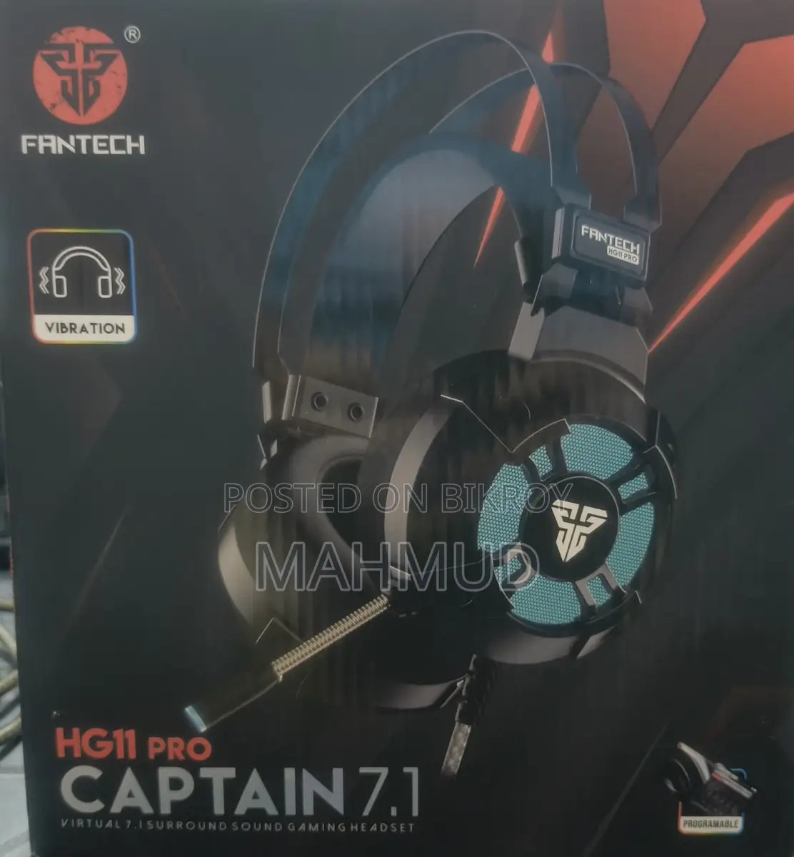 Fantech HG11 PRO Captain 7.1 RGB Gaming Headset